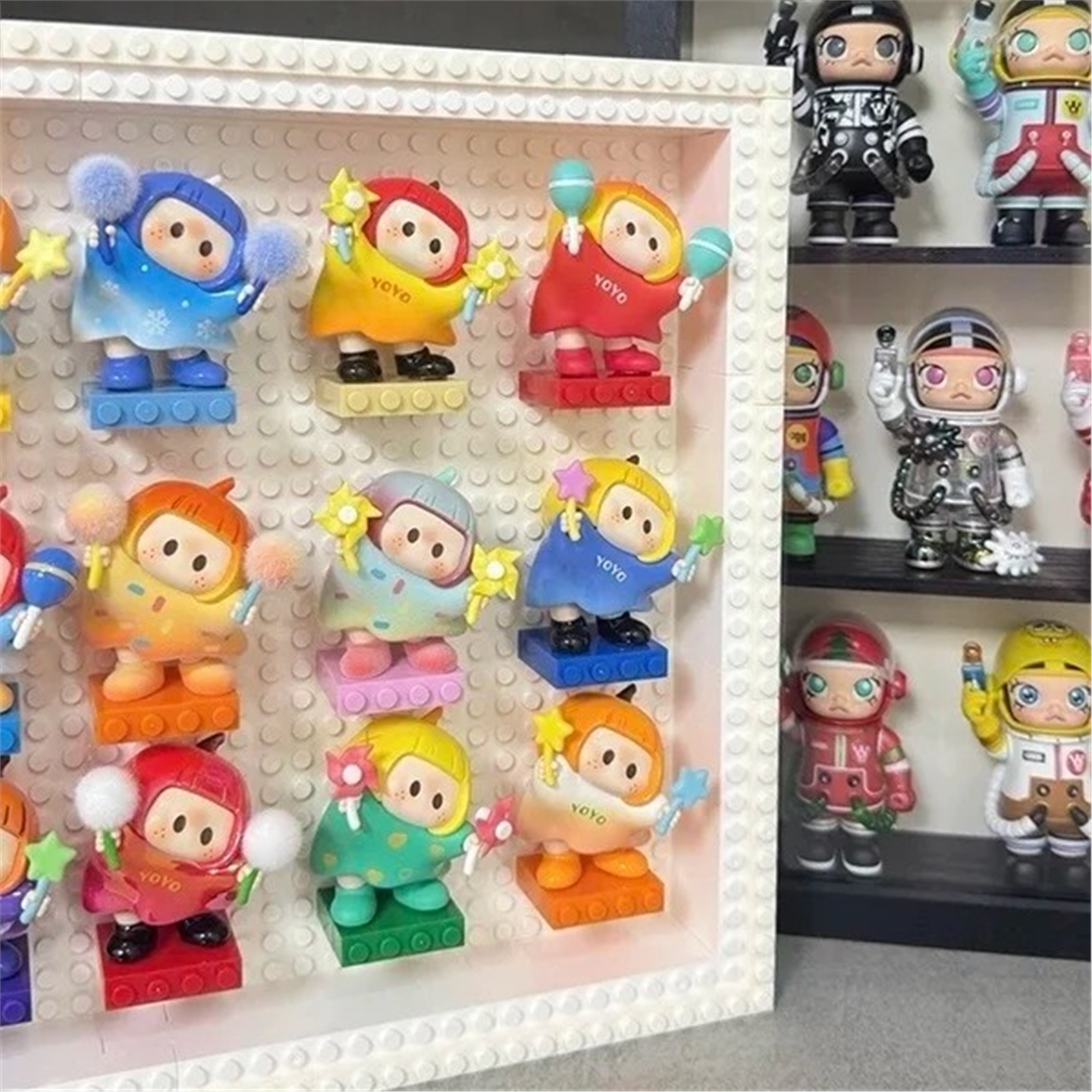 名创YOYO酱DIY展示盒盲盒收纳相框拼装展示创意积木收纳公仔摆件,淘宝优惠券,粉丝福利购,淘宝优惠卷
