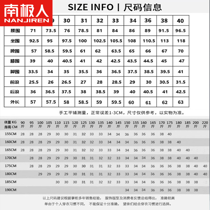 南极人2021夏季新款潮流韩版薄款牛仔短裤男士直筒修身ins裤子潮-图3