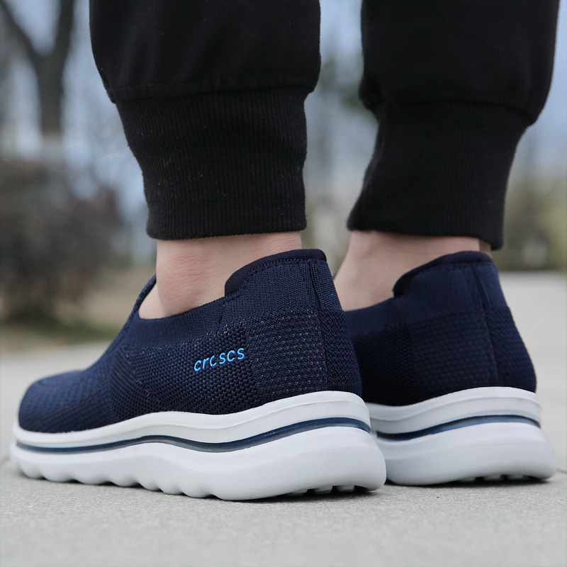 老北京布鞋男百搭透气中老年健步运动鞋一脚蹬休闲软底网面爸爸鞋,淘宝优惠券,粉丝福利购,淘宝优惠卷