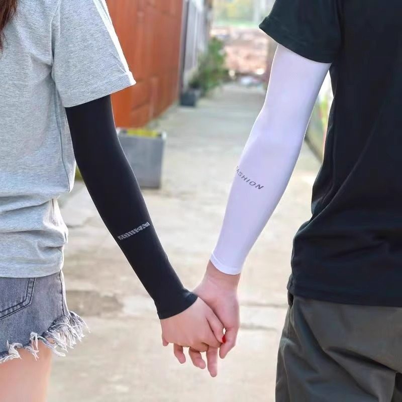 冰丝防晒男女护袖套防紫外线护臂手臂套袖冰丝夏天袖子骑行袖套