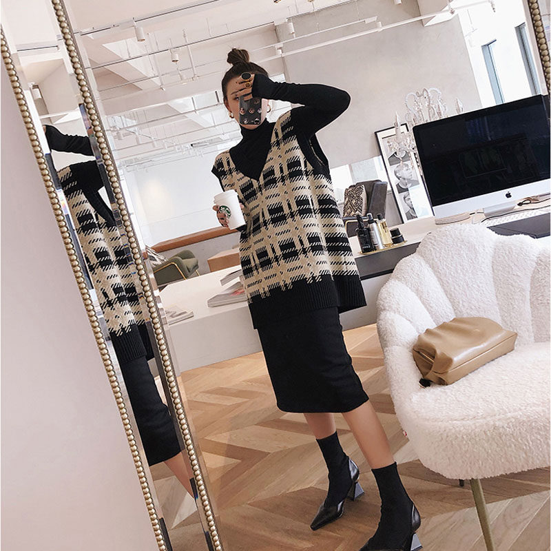 大码女装微胖妹妹套装2020秋冬显瘦 欣雅娅大码女装