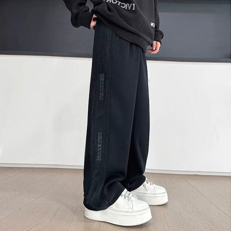 男童裤子秋冬加绒学生卫裤青少年潮流运动裤大童冬季直筒帅气长裤,淘宝优惠券,粉丝福利购,淘宝优惠卷