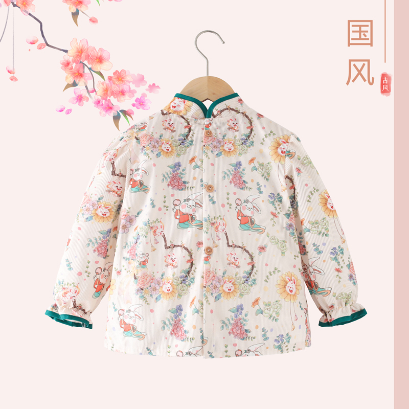 Xitong floral waterproof and stain-proof reverse-wear blouse