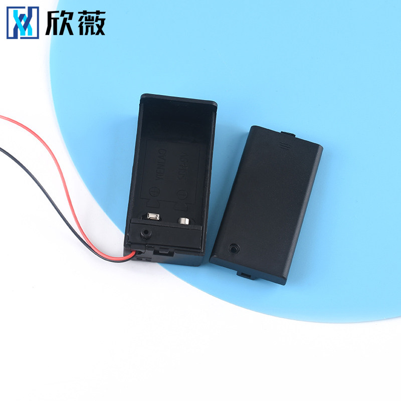 9V电池盒  6F22方形电池座 9伏带盖带开关连接线15cm - 图3