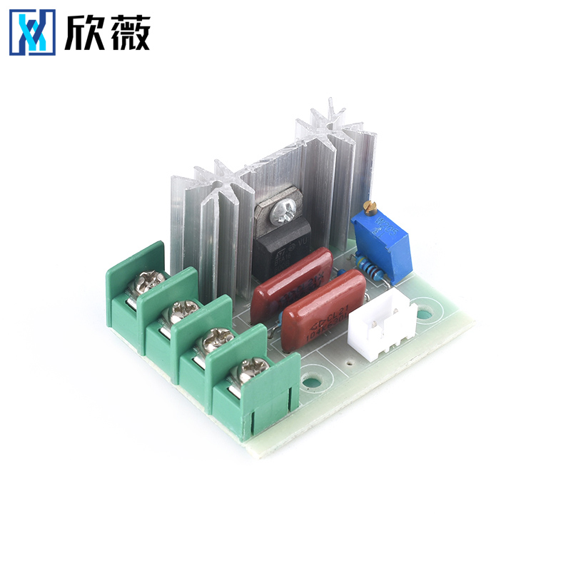 2000W可控硅调速器 电机220V大功率 调压调光调温模块 外接电位器 - 图1