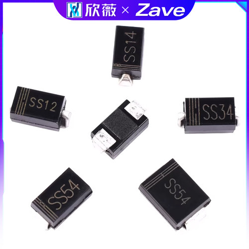 肖特基整流二极管SS12/14/34/54贴片1N5817 5819 5822 5824SMBSMA - 图3