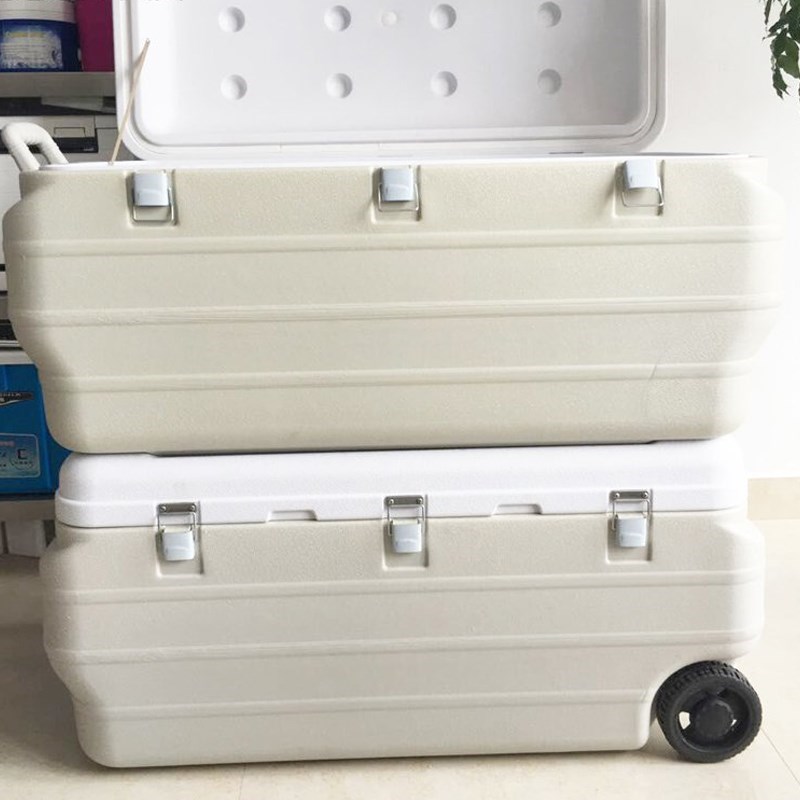 六杉180L海钓保温箱专用冷藏箱大容量车载户外保冷海鲜保鲜冷冻箱 - 图2