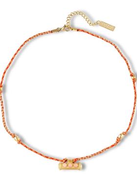 跨境新款星星眼睛吊坠小众设计镀金项链欧美情人节彩色塔罗牌项链