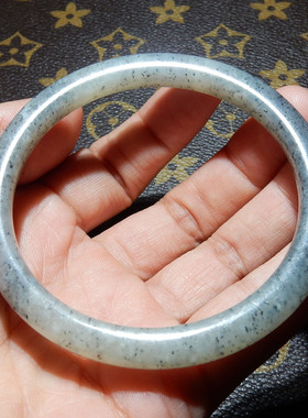 【和田玉青花籽料手镯】58mm 水墨纹款 国风女士玉镯