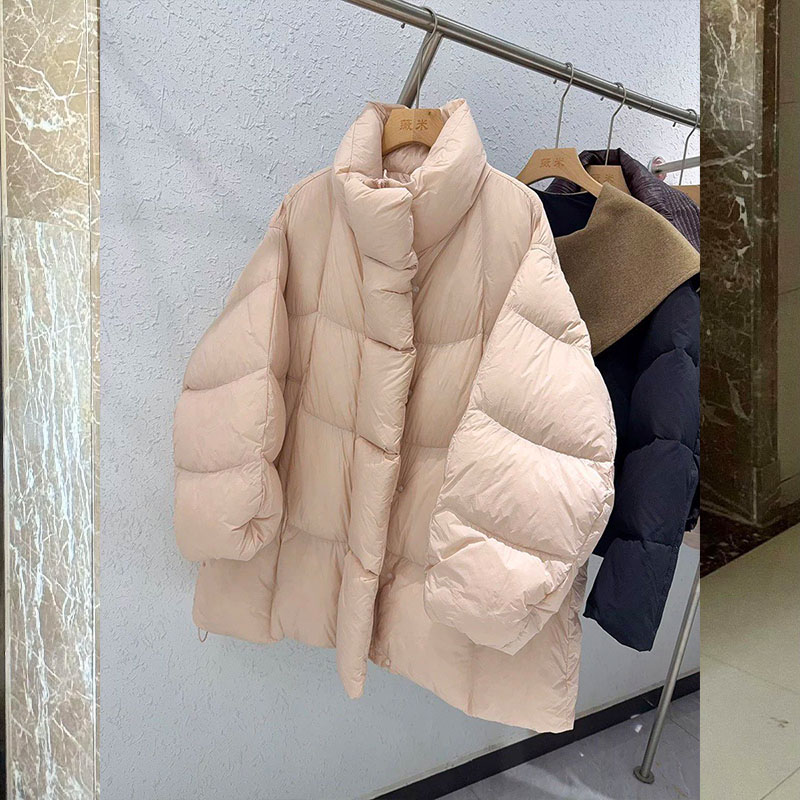 韩系轻柔软糯泡芙加厚保暖羽绒棉服女冬季高级感洋气面包服外套潮 - 图3