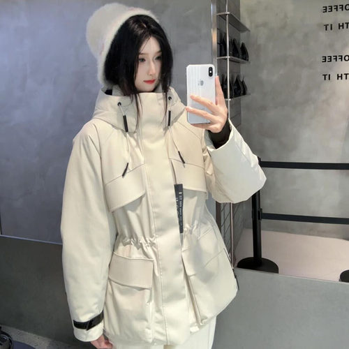 洋气小香风羽绒棉服女冬季高级感超好看工装棉袄oversize保暖外套 - 图2