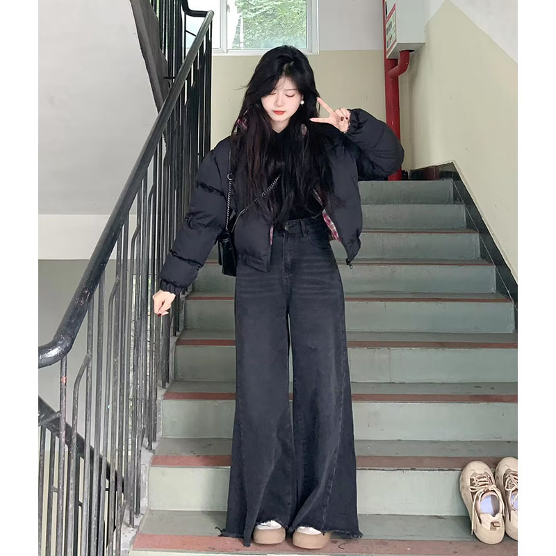 今年流行爆款高级感两面穿羽绒棉服女冬季短款保暖面包服棉衣外套 - 图2