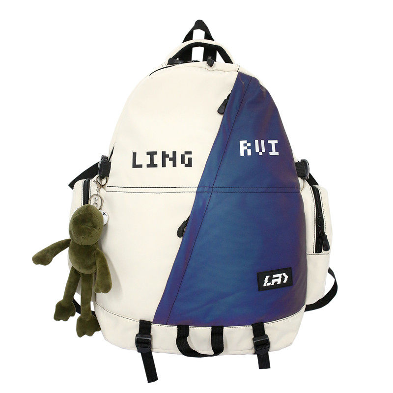 反光休闲运动女中学生男轻便双肩包 梦凡客双肩背包