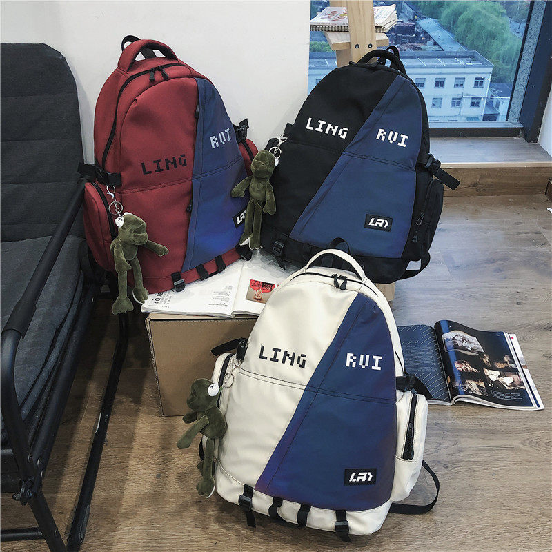 反光休闲运动女中学生男轻便双肩包 梦凡客双肩背包