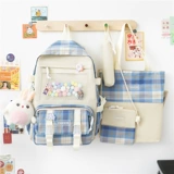 Ранец, сумка через плечо, свежий милый комплект, рюкзак, для средней школы