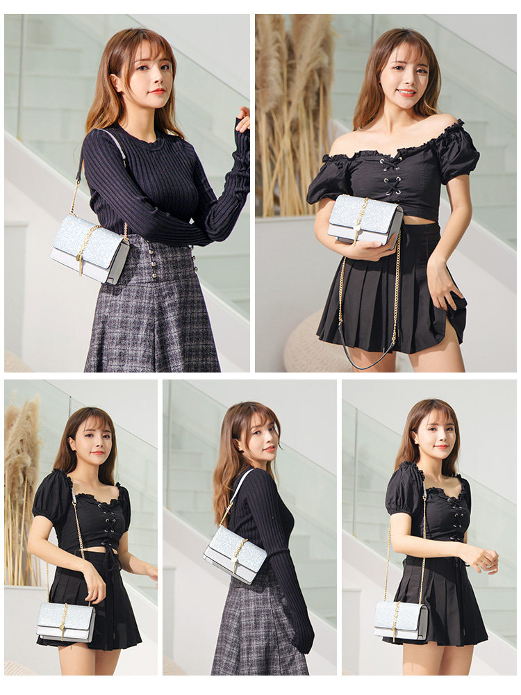 小c&k限定星空链条小方包潮斜挎包 佐卡芙女士包袋