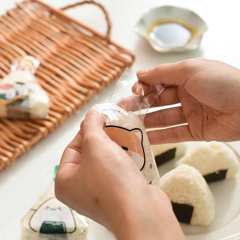 日式三角饭团包装袋一次寿司海苔模具打包易撕开包装纸微波可加热 - 图2