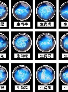 12十二生肖牛皮手链本命年欧美饰品跨境配饰多层编织串珠闺蜜礼物