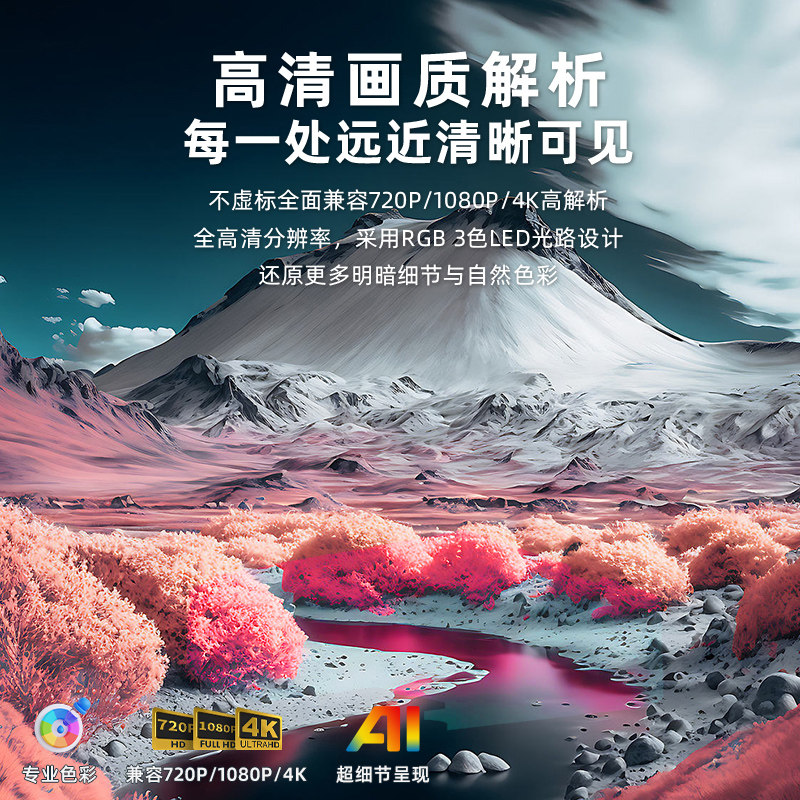 【小型迷你便携】q6a投影仪窝窝头 wowoto投影机