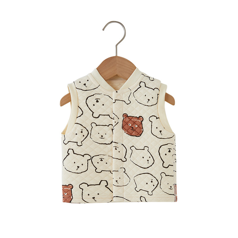 宝宝马甲春秋季外穿婴儿背心夹棉保暖秋冬加厚男女儿童马夹小外搭