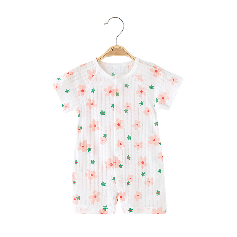 婴儿连体衣夏季薄款新生儿衣服夏装空调服宝宝短袖哈衣纯棉睡衣_爱婴贝比旗舰店_童装/婴儿装/亲子装