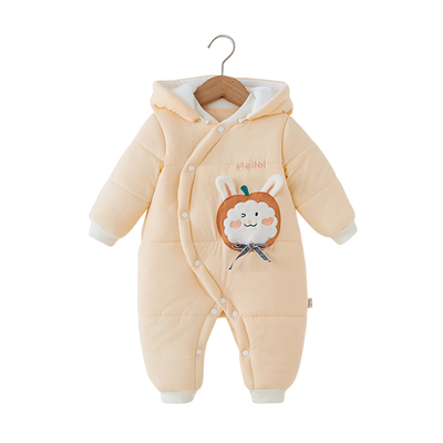 婴儿连体衣秋冬季外出服哈衣棉服