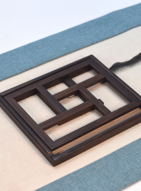 大红酸枝平板经书架橱窗陈列摆件