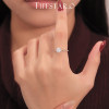 Tiffany Diamond Platinum PT950 Cultured Diamond Ring