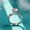 Tiff Star Diamond 18K Gold Cultured Diamond Ring One Carat