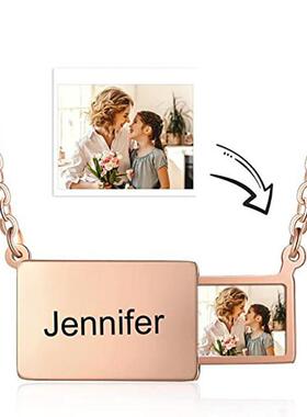 跨境亚马逊爆款个性创意抽拉式照片信封项链欧美节日饰品