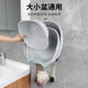 Retractable, punch-free wall-mounted washbasin rack