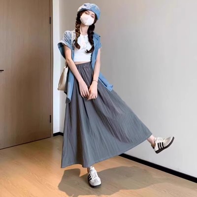 【 半身裙合集】女2025夏新款气质氛围感显瘦小个子a字裙LJ