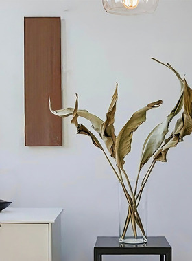 植物吊鸟小鸟叶干花花束