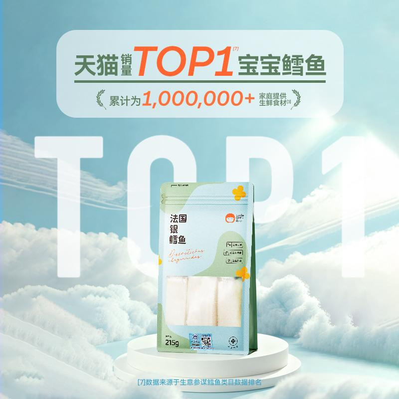 萌小丸法国银鳕鱼新鲜冷冻深海南极犬牙鱼中段切块宝宝儿童辅食材,淘宝优惠券,粉丝福利购,淘宝优惠卷