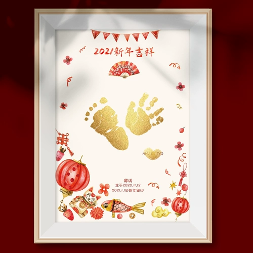 Оригинальные детские отпечатки рук и ног для новорожденных для младенца, сувенир, фоторамка, делается под заказ