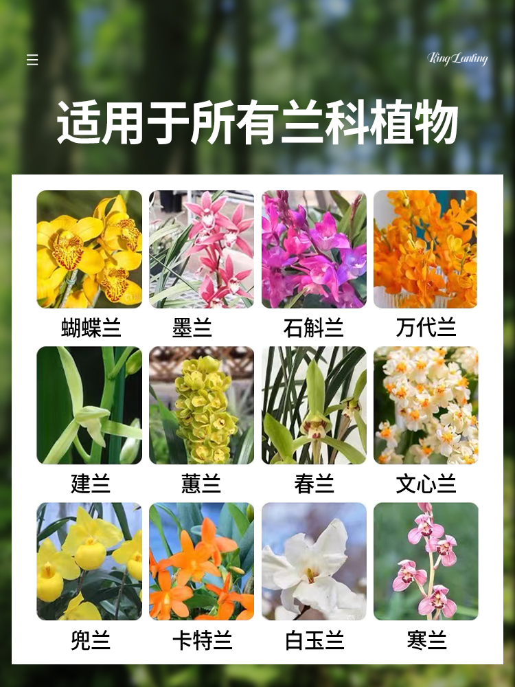 兰花专用土营养土植料养花通用君子兰蝴蝶兰科松树皮石斛铺面肥料-图2