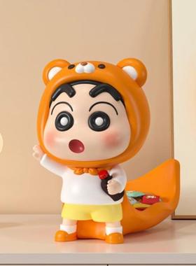蜡笔小新钥匙收纳玄关摆件入户门家居客厅桌面可爱公仔手办装饰品