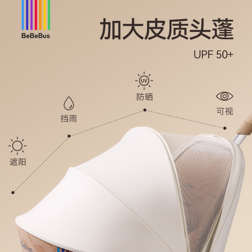 【618大促】BeBeBus艺术家新生婴儿推车可坐可躺宝宝儿童双向轻便 - 图3
