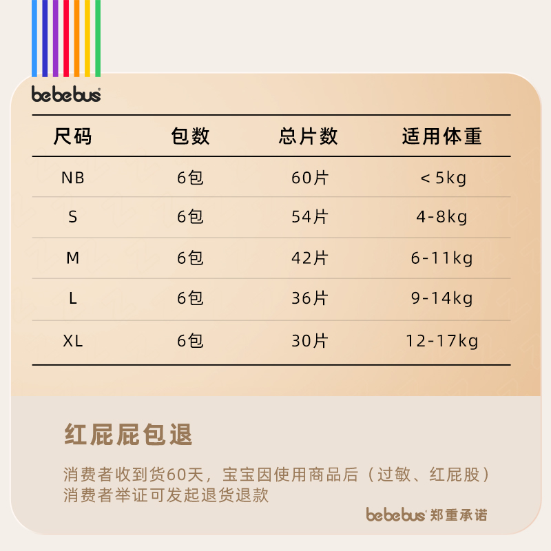 【618狂欢节】BeBeBus装仔运动纸尿裤婴儿nb/s/m/xl透气薄尿不湿-图1