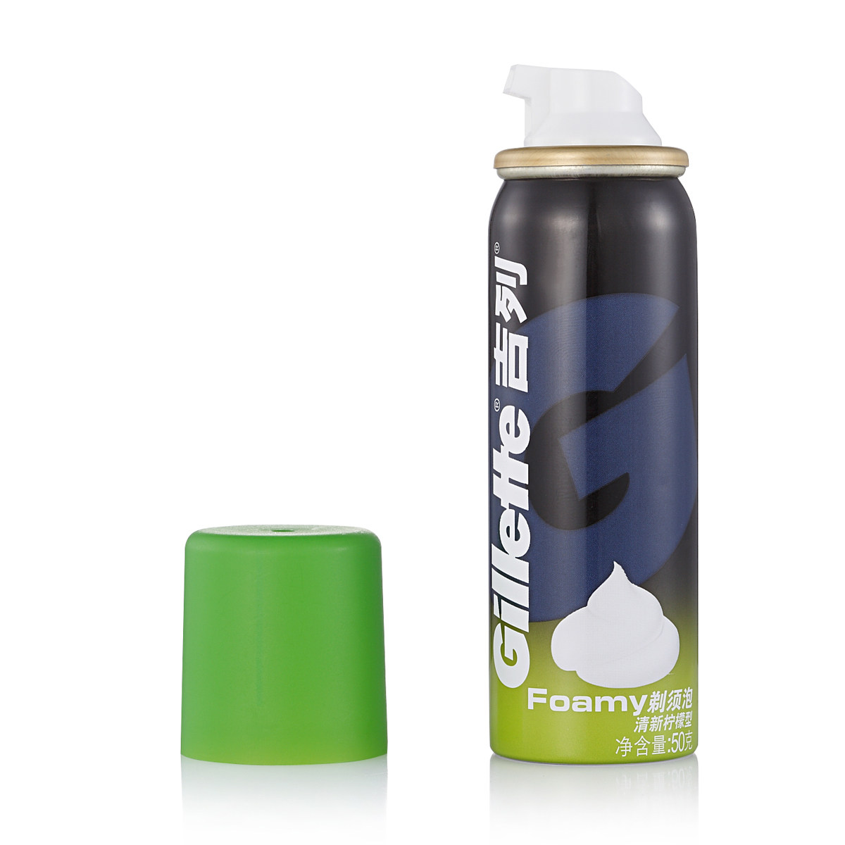 gillette剃须泡沫50g型男士剃须膏 永昊家居剃须啫喱/剃须膏/剃须泡