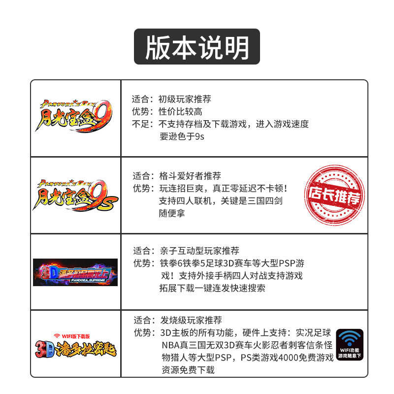 家用双人街机电视月光宝盒复古摇杆 智云融通玩具游艺机