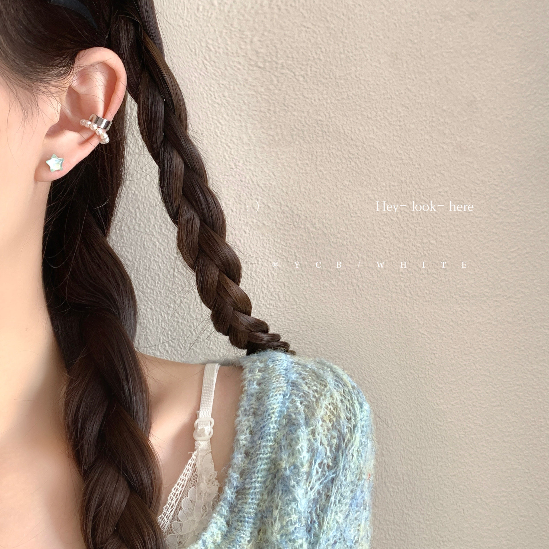 「琉璃星」简约小巧百搭蓝色蝴蝶星星耳钉小众日常甜美可爱耳环,淘宝优惠券,粉丝福利购,淘宝优惠卷