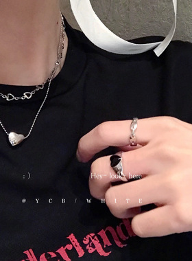 「浪漫狙击」双层爱心项链