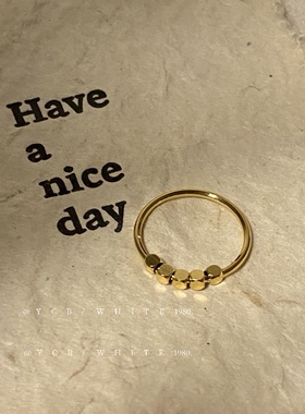 「碎金方糖」个性设计感戒指！