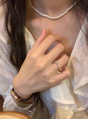 「昭和小樱花」小众气质戒指~