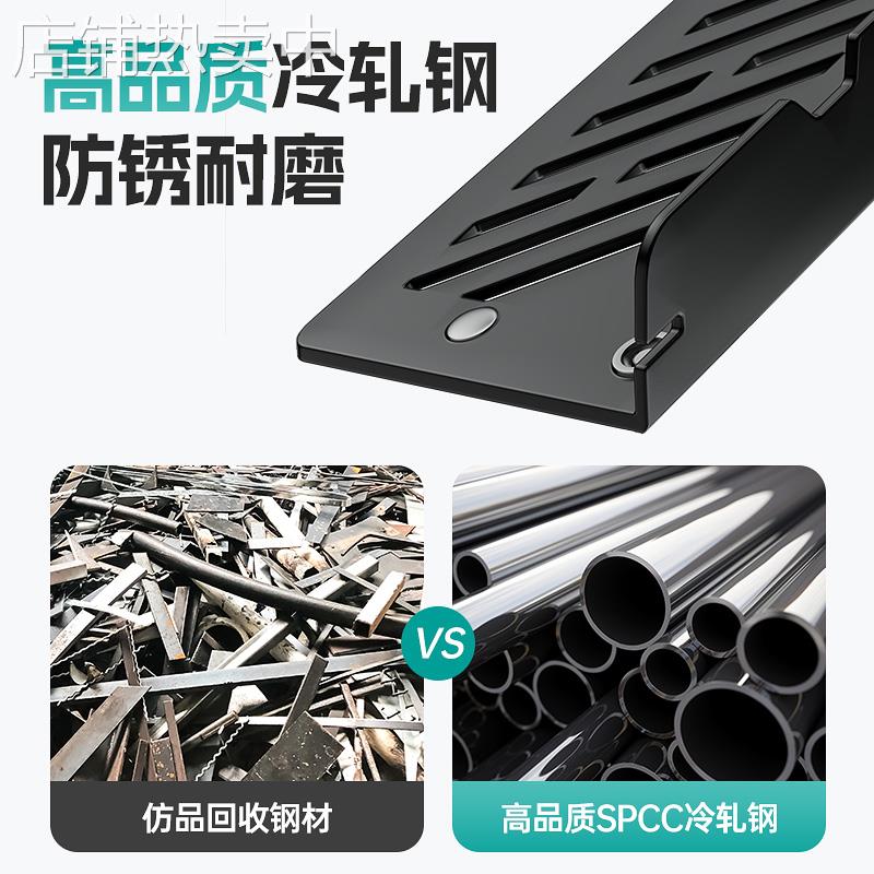 Computer host bracket desktop chassis storage rack with pulley heightening fixed tray bracket mobile base