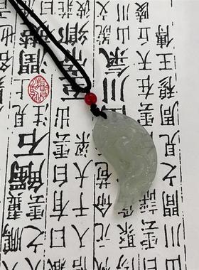 情侣异地定情信物仿岫玉龙凤吊坠情侣款龙凤玉佩挂件吊坠龙凤