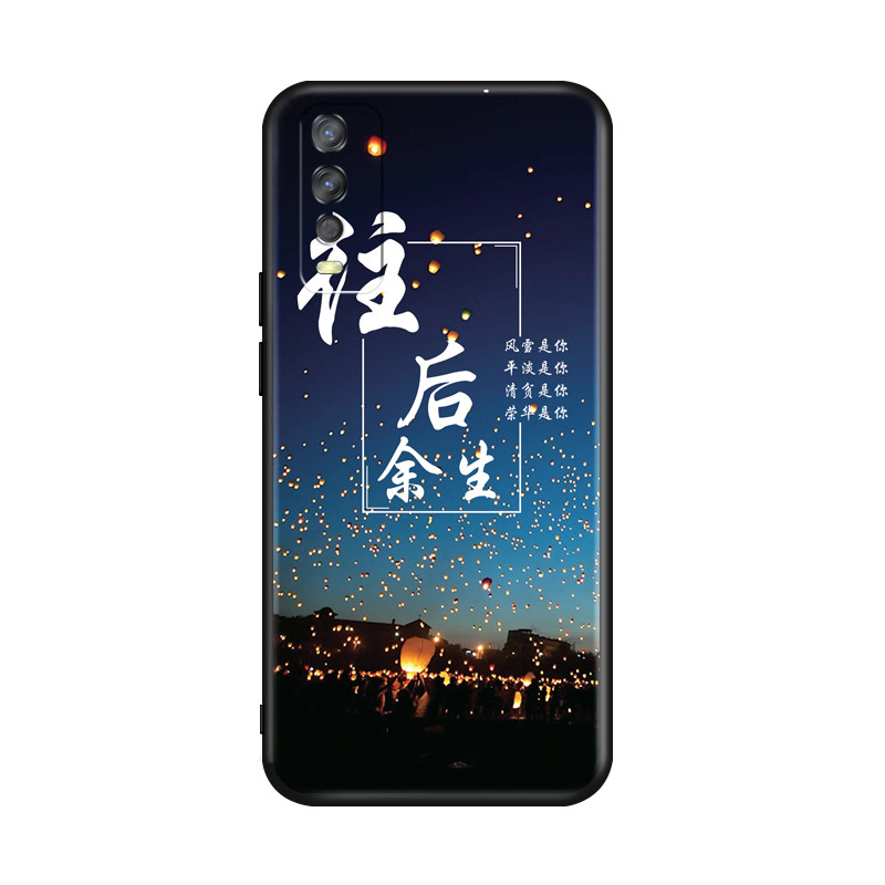 适用vivoy30g手机壳女viv0丫30情侣卡通V2029保护套步步高y30彩绘磨砂Y30标准版个性创意外壳ivo v2034A全包
