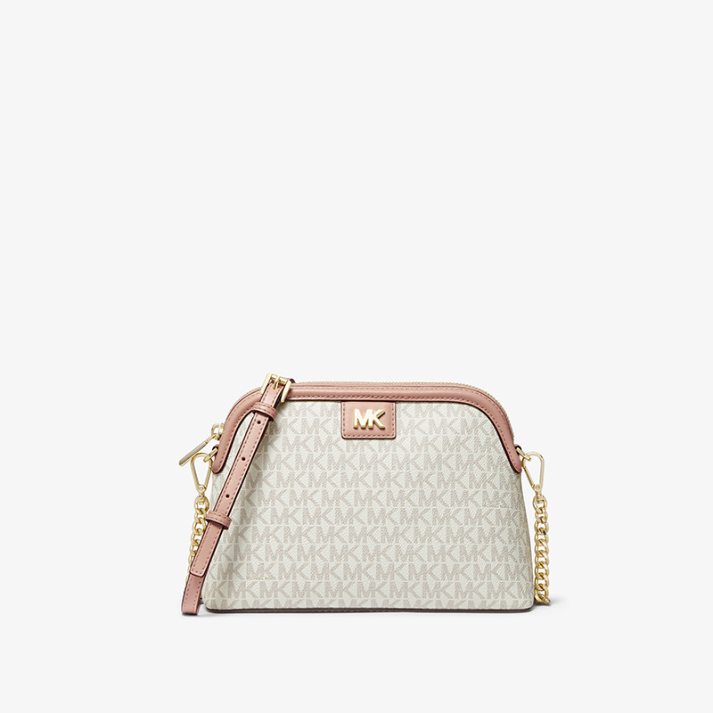 mk mott大号老花拼色链条贝壳包 MICHAEL KORS女士包袋