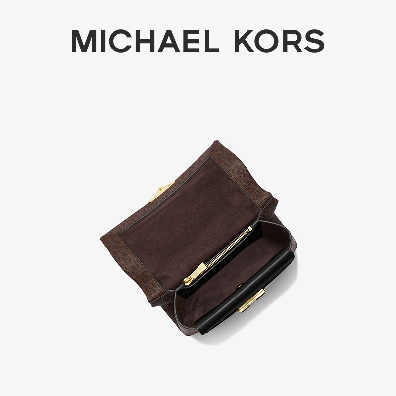 mk cece中号链条老花拼色单肩女包 MICHAEL KORS女士包袋